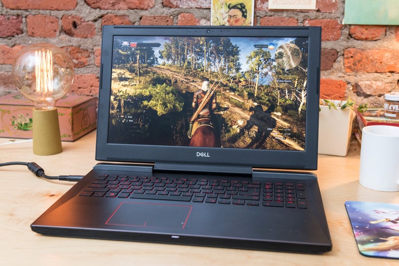 Dell Inspiron 15 7000 Gaming on a desk.